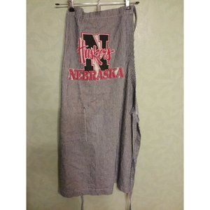 Nebraska Huskers Apron Pinstripe Pocket on Front Cooking/Grilling Adult